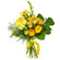 Yellow bouquet of roses and chrysanthemum. Haiti