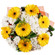 bouquet of chrysanthemums with gerberas